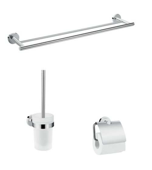 Hansgrohe-HG-Bad-Accessoire-3-teiliges-Set-Logis-Universal-chrom-41727000 gallery number 1